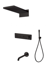 Душевая система с изливом Boheme Fusion Black