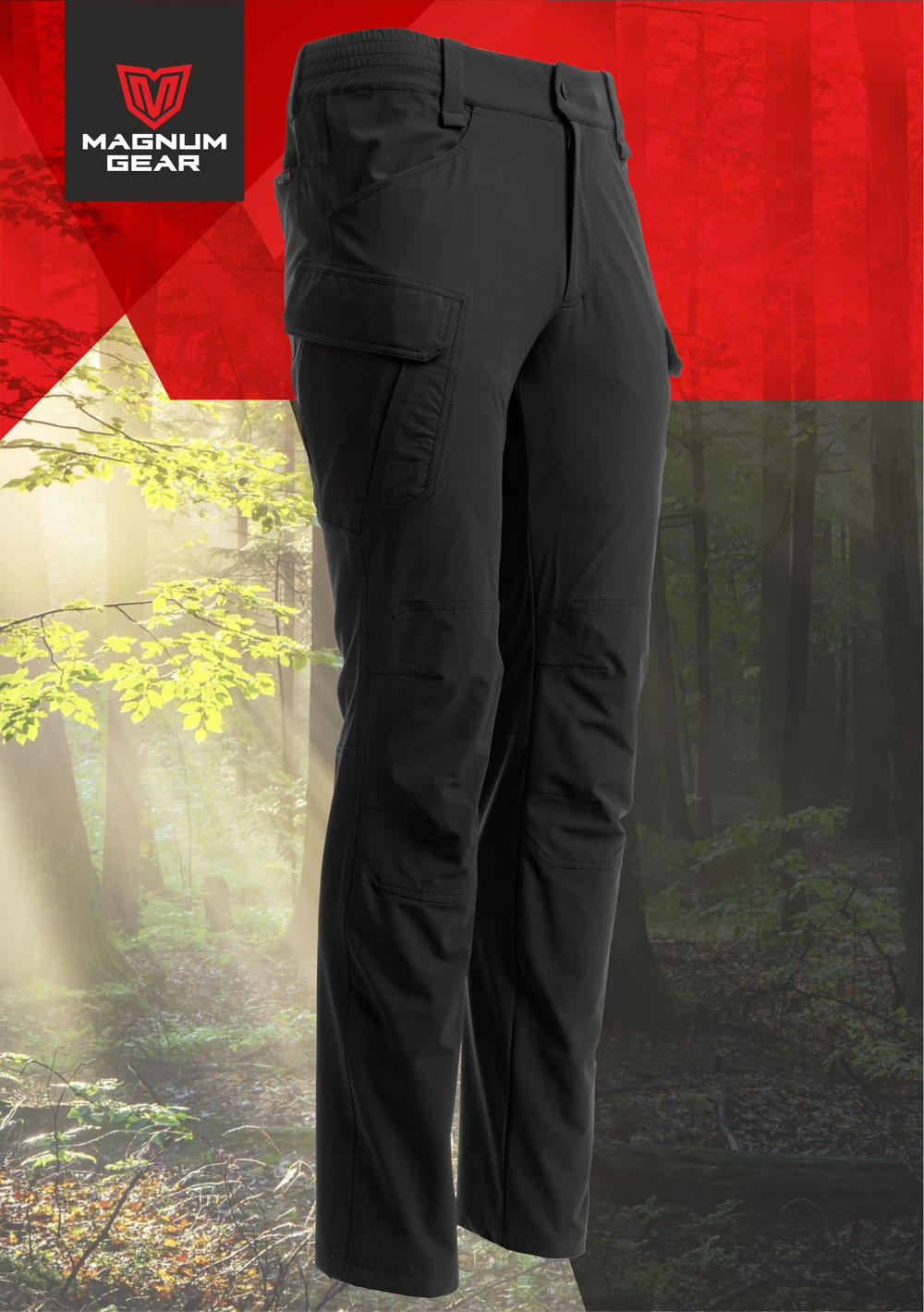 Брюки МАГНУМ TREK FLEX черный
