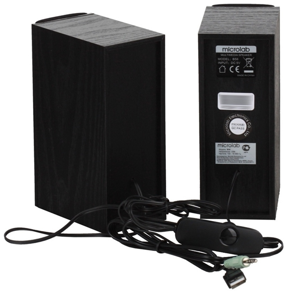 Компьютерные колонки Microlab B56 USB черный