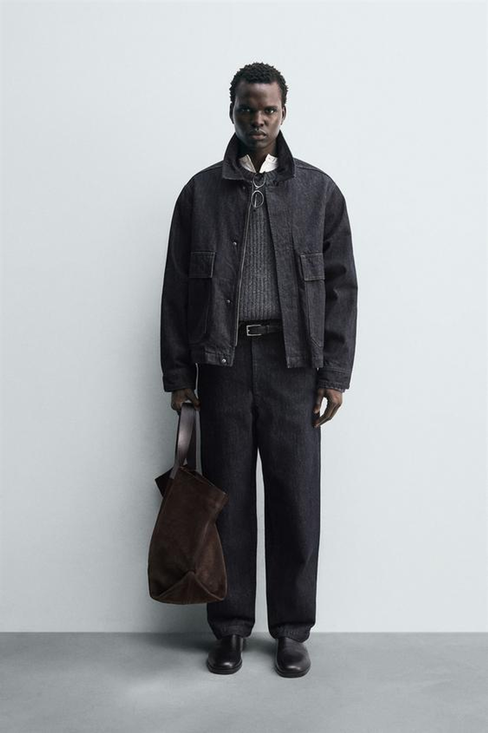 ZARA ДЖИНСЫ ЧИНОС RELAXED FIT, ИНДИГО