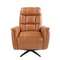 Поворотное кресло-реклайнер Angel Cerda 5117 из коричневой кожи