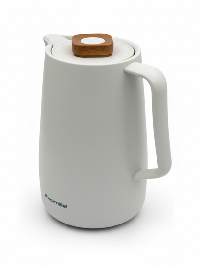 Термос-кувшин 1500 мл. со стеклянной колбой Kamille KM2011WH пластиковый корпус