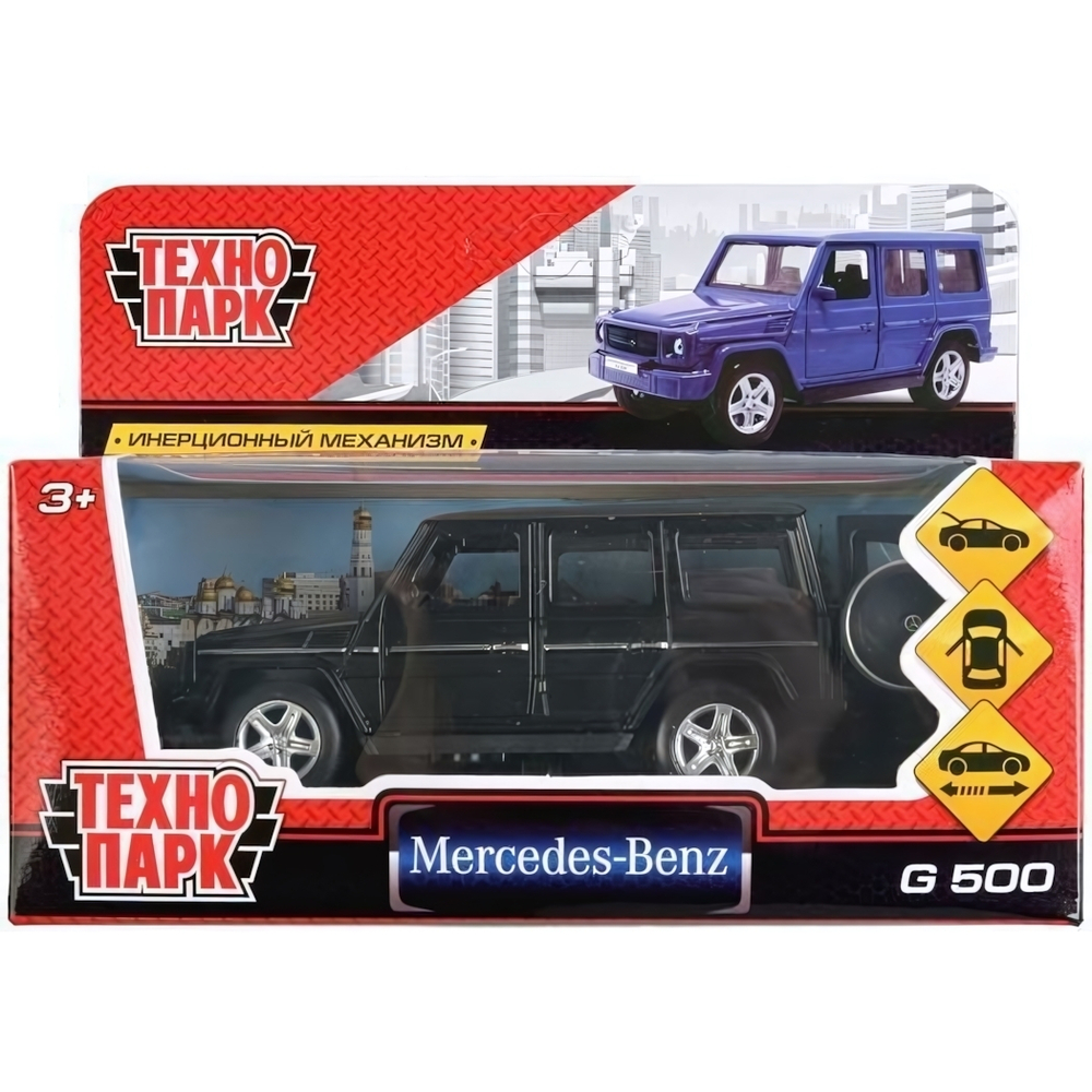 Модель ин. мет. "Mercedes-Benz G-class" 12см, открыв. двери, черный G-СLASS-BK (Технопарк)