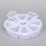 Органайзер для хранения мелочей, 8 ячеек «ИДЕЯДОМА», прозрачный, 10,5*3см (наклейка Селфи)✦