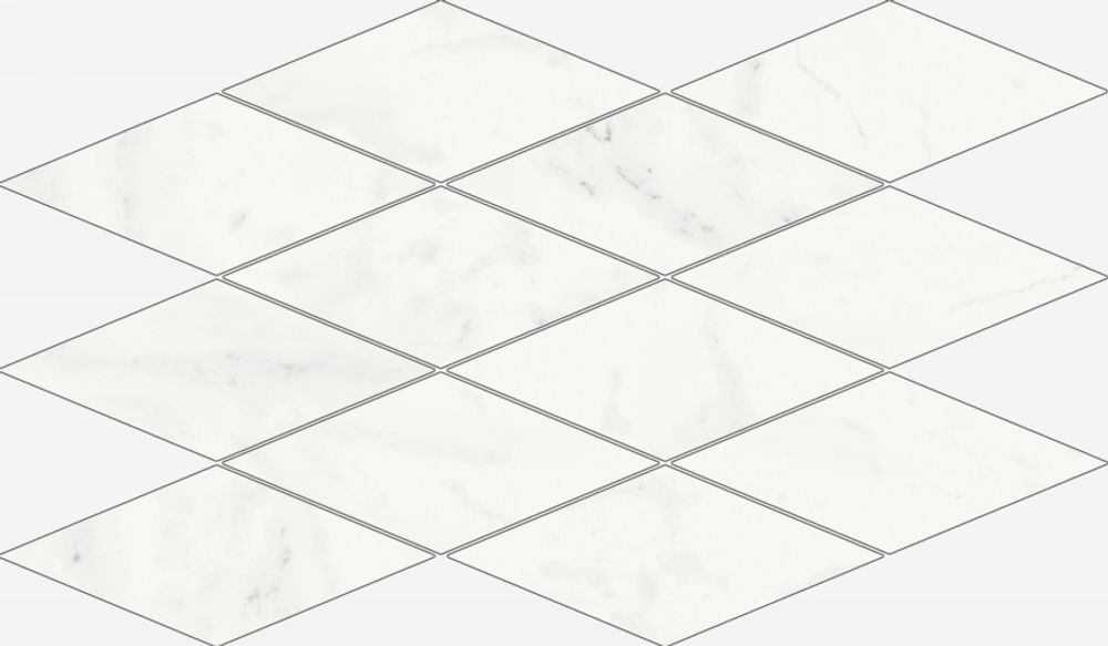 Мозаика Charme Deluxe Bianco Michelangelo Mosaico Diamond Lux 28x48