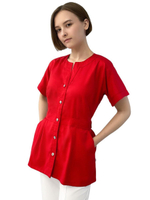 Рубашка медицинская женская Тезис TZ462, черный, 44