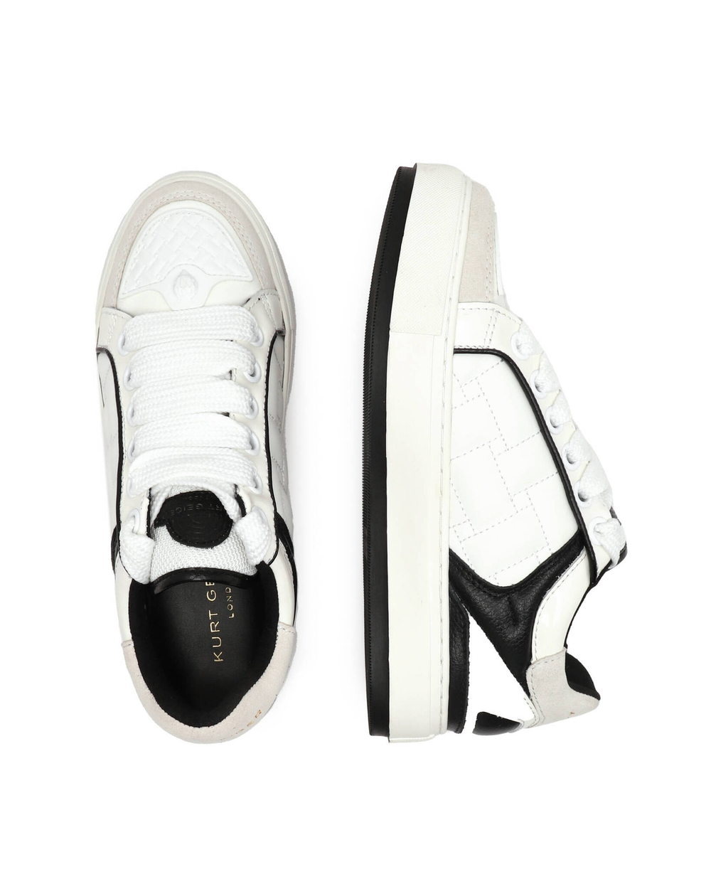 кожаные кроссовки Kurt Geiger - кремовый(9564313109)