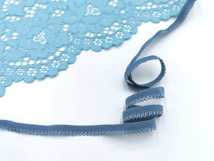 Ажурная резинка, 9 мм, арктика, (арт. K94/9-1582), м