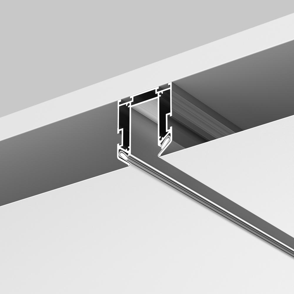 Профиль для монтажа в натяжной ПВХ потолок, 2м Maytoni Exility 23мм TRA034MP-212S(N)