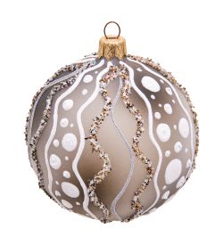 Элита НФШ-1559 Ел.украшение Шар «Новогодний серпантин» 85 мм