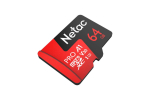 Карта памяти Netac MicroSD P500 Extreme Pro Class 10 UHS-I A1 V30 (100 Mb/s) + SD адаптер, 64GB