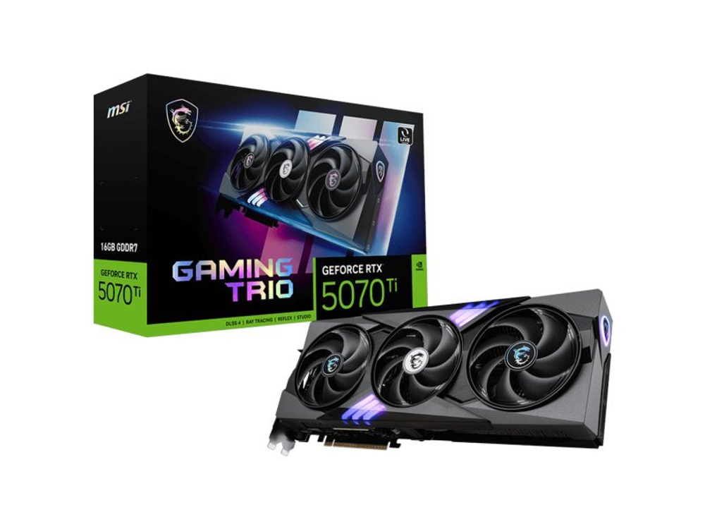 Видеокарта MSI Nvidia GeForce RTX 5070 Ti GAMING TRIO [RTX 5070 Ti 16G GAMING TRIO]