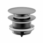 Донный клапан для ванны 1 1/2 WONZON & WOGHAND, Темный графит (WW-SS105-BGM)