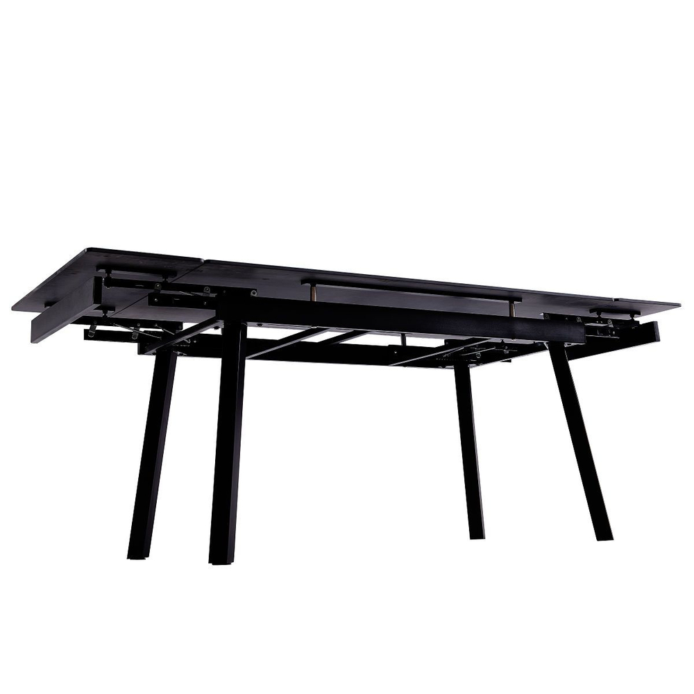 Стол керамический LA ALTA TORONTO Shashi black 140-200/90*76, каркас черный