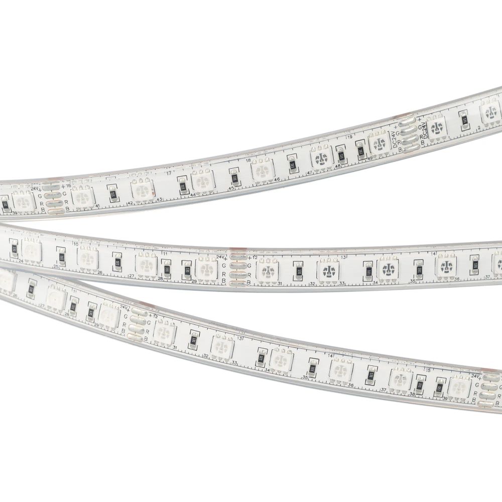 Светодиодная лента герметичная RTW-PU-B60-12.5mm 24V RGB (14.4 W/m, IP68, 5060, 5m) (Arlight, -) 029515(2)