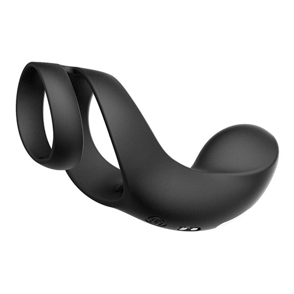 Черное эрекционное кольцо для стимуляции промежности Svakom Benedict Double Ring Perineum Stimulator SL01