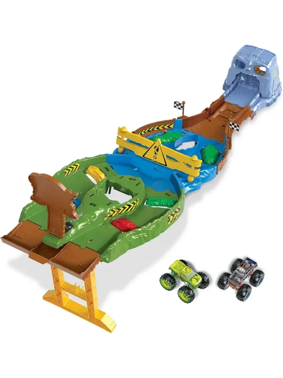 Автотрек Хот Вилс Монстр Трак Гонка титанов HJG32