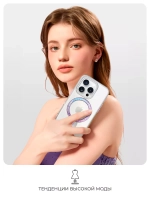 Чехол PYNANA для iPhone 16 Pro Max хрусталь Magsafe