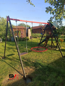 Монтаж уличных качелей Sv Sport