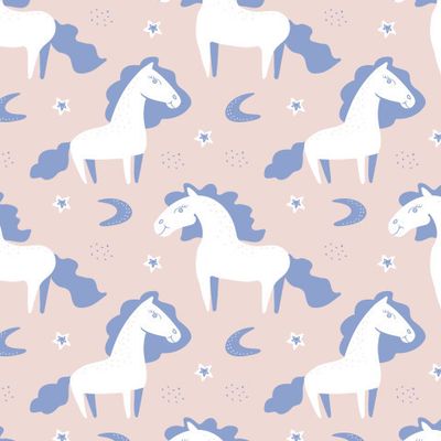 Buy baby fabric animals horse pony pale pink