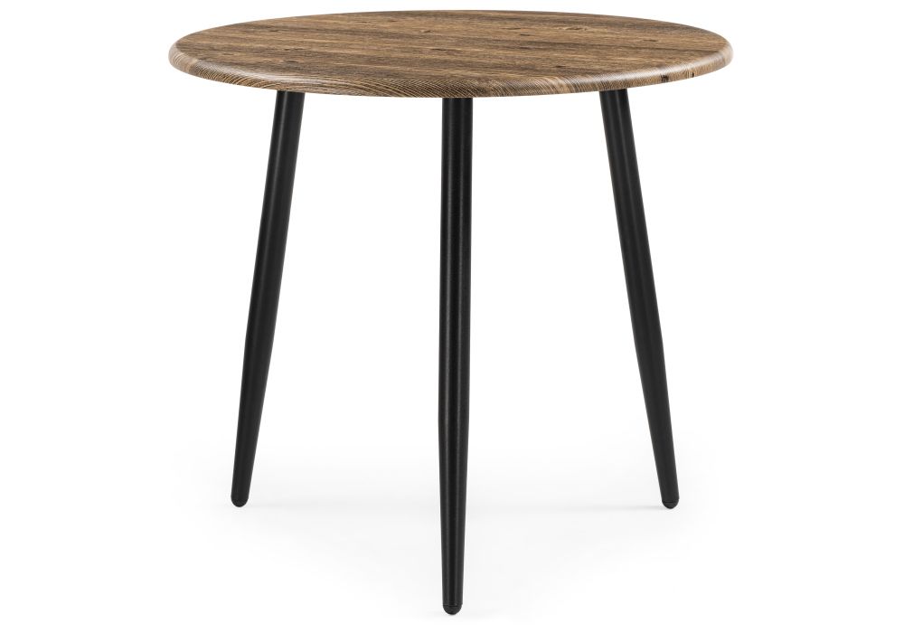 Журнальный столик Амрит 60х56 черный матовый / старое дерево