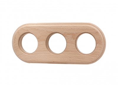 Рамка 3-местная R, дерево, цвет Натурэль RF1-630-10