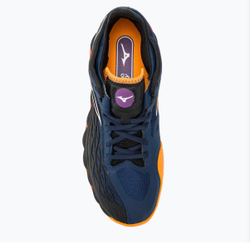 MIZUNO, WAVE ENFORCE TOUR, Padel, DRESS BLUES / WHITE / CARROT CURL, MEN, US 11,5 /EUR 45 /UK 10,5 /СМ 29,5