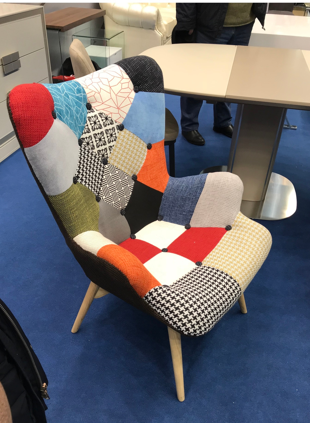 Кресло Contour DС-917(P) patchwork-лоскутный микс