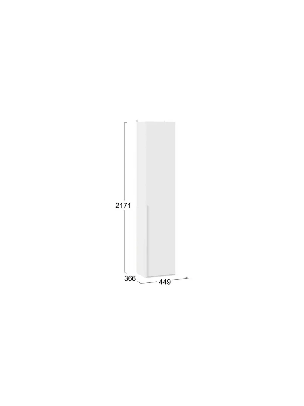 Прихожая с зеркалом Белый Жемчуг софт 305х36х217