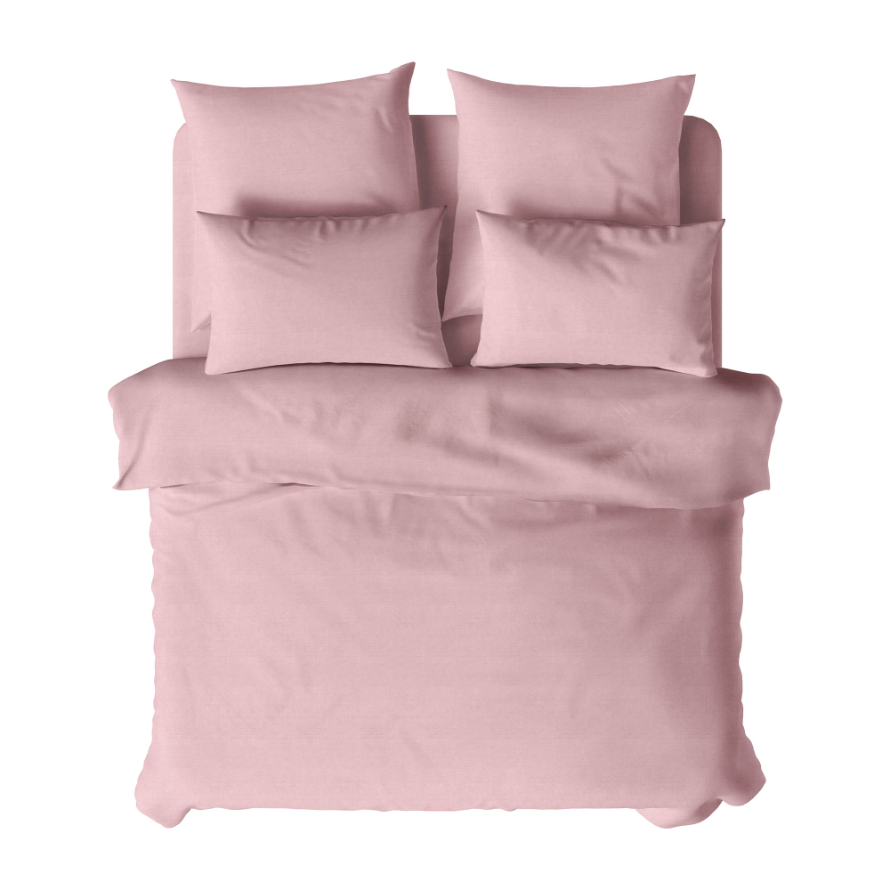 КПБ Меланж Евро с наволочками 50/70 и 70/70 рисунок брусника