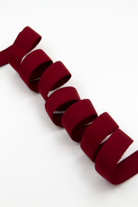 Резинка бретелечная 20 мм без учета фестона матовая бордовая