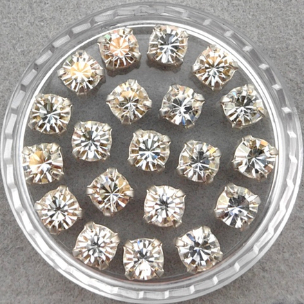 Шатоны Preciosa MAXIMA в оправах, Crystal Argent Flare/Silver