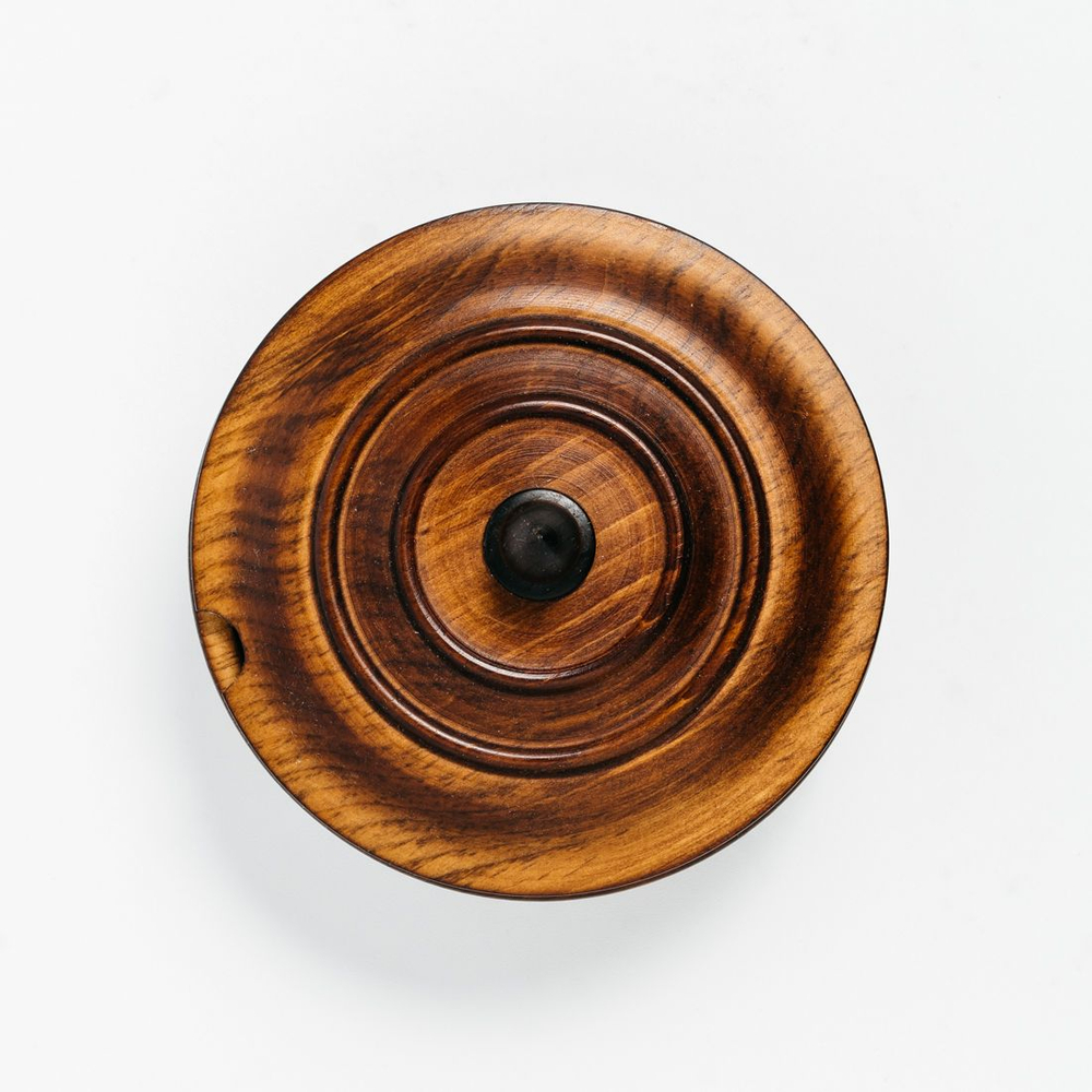 Деревянная кубышка, бочонок, сахарница для соли, специй, меда. K49