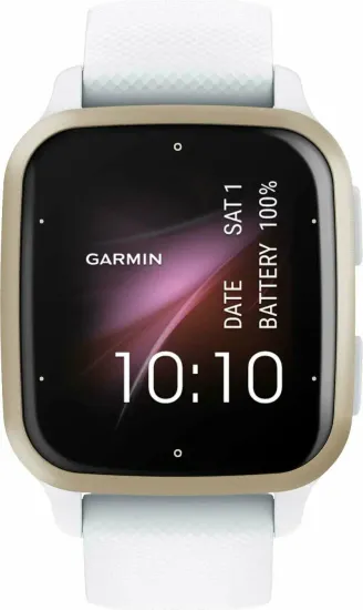 Смарт-часы Garmin Venu Sq 2 белые с кремово-золотым алюминиевым безелем