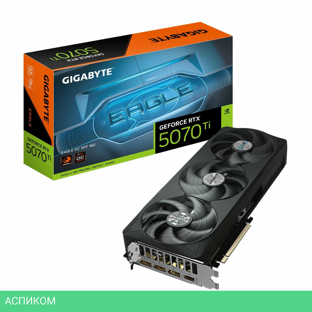 Видеокарта Gigabyte GeForce RTX 5070TI Eagle 16Gb GDDR7 (GV-N507TEAGLE OC-16GD)