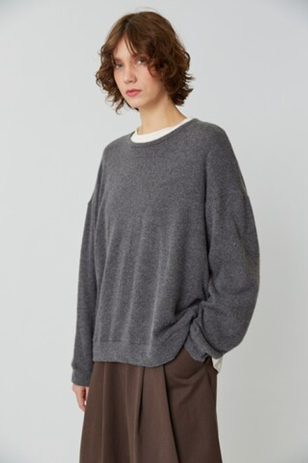 Свитшот из серой шерсти