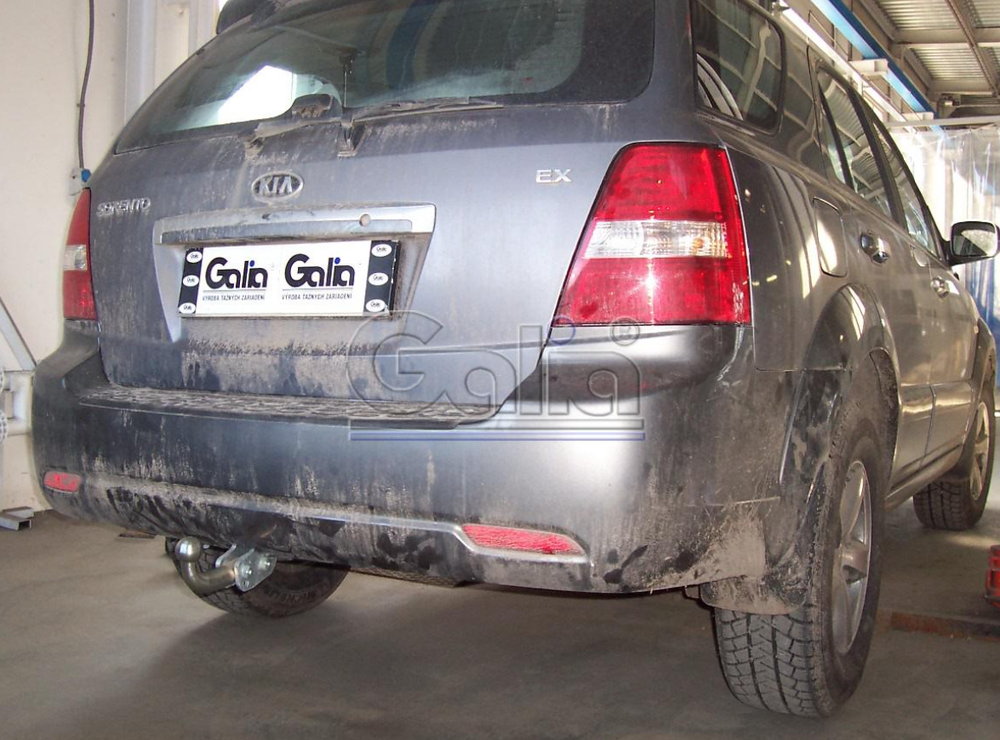 Фаркоп оцинкованный Galia K028A для Kia Sorento 2002-2009(паспорт и сертификат в комплекте)(без электрики)