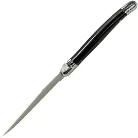 Нож для стейка сталь нерж.,пластик ,L=23/11см металлич.,черный