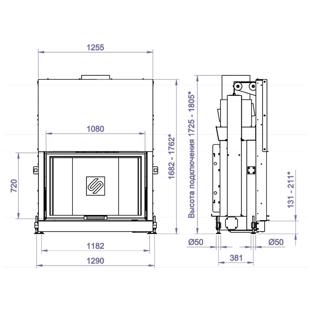 КАМИННАЯ ТОПКА F 1100G (STAV)