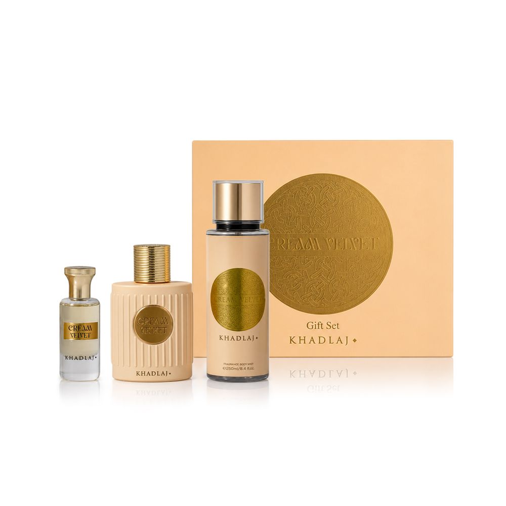 Khadlaj Cream Velvet Gift Set 1 pcs