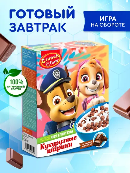 Сухой завтрак Сладкая сказка CRUNCH TIME PAW PATROL 170г