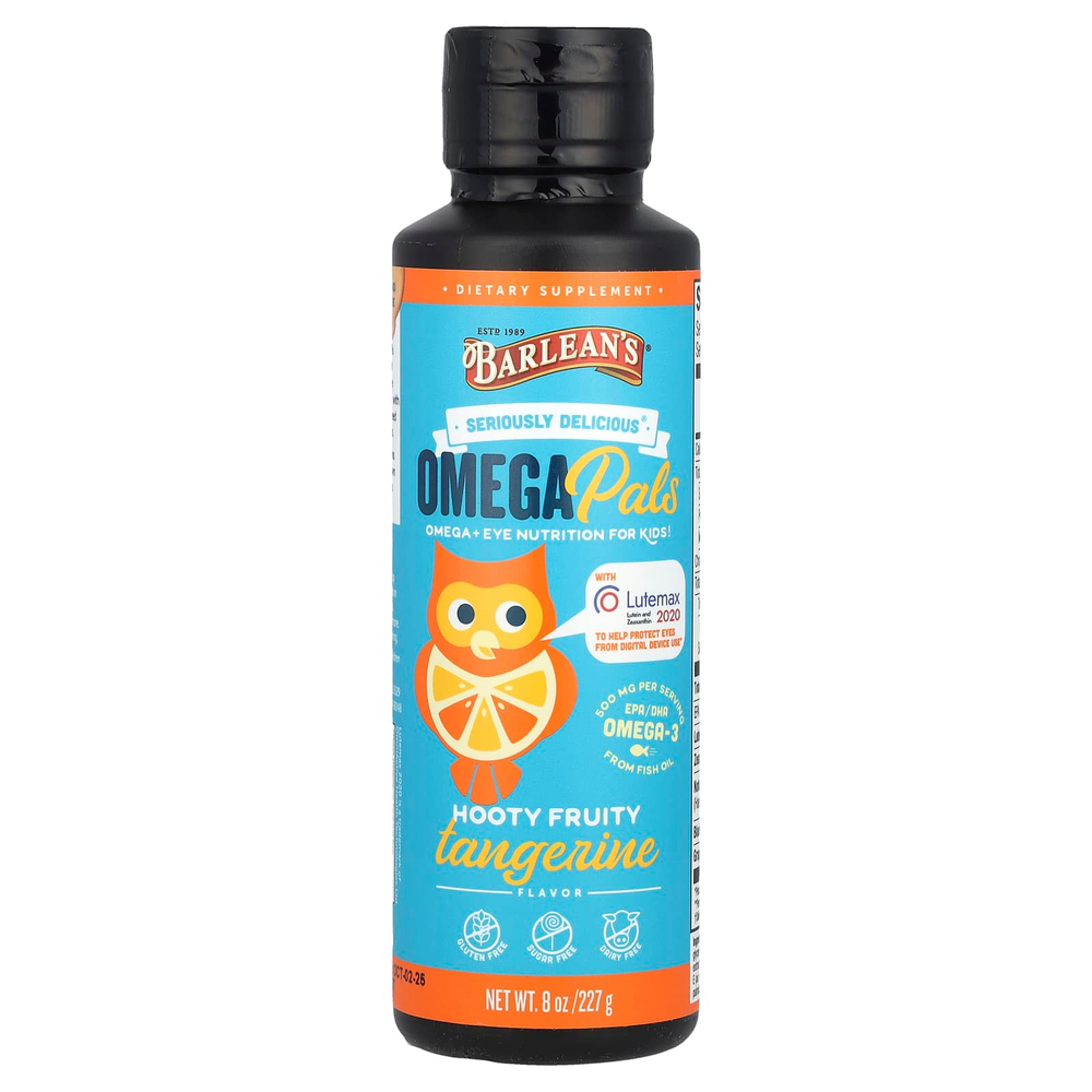 Barlean's, Serious Delicious Omega Pals, Фруктовый вкус мандарина и мандарина, 8 унций (227 г)