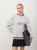 СВИТШОТ «UNSTOPPABLE GIRL» СЕРЫЙ МЕЛАНЖ