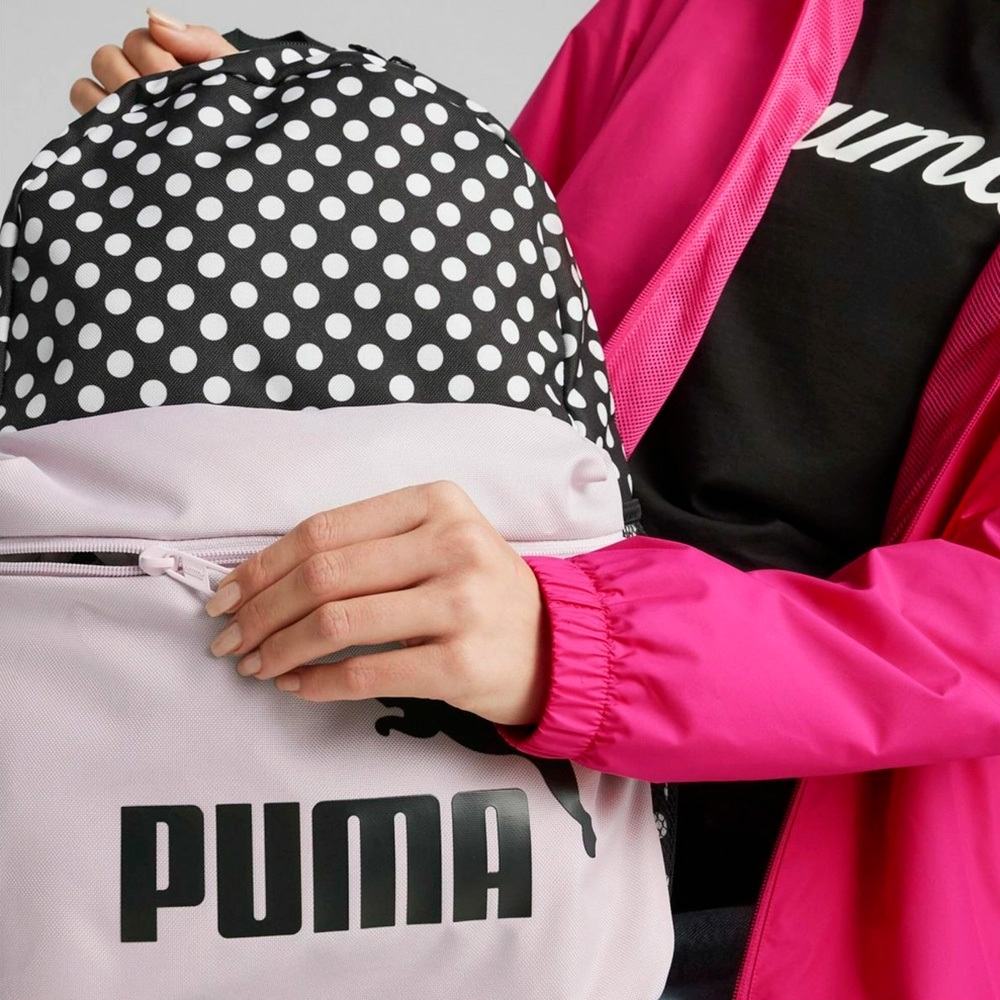 Рюкзак PUMA Phase AOP Backpack, 07994808, черно-розовый