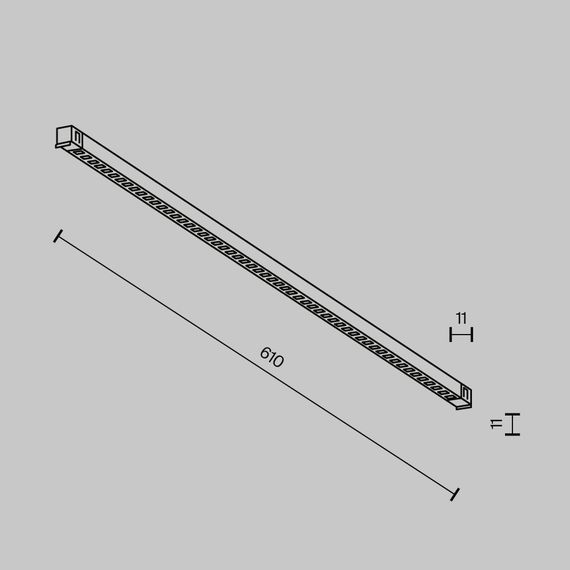 Трековый светильник Maytoni Technical EXILITY X Points TR241-2-12W3K-B
