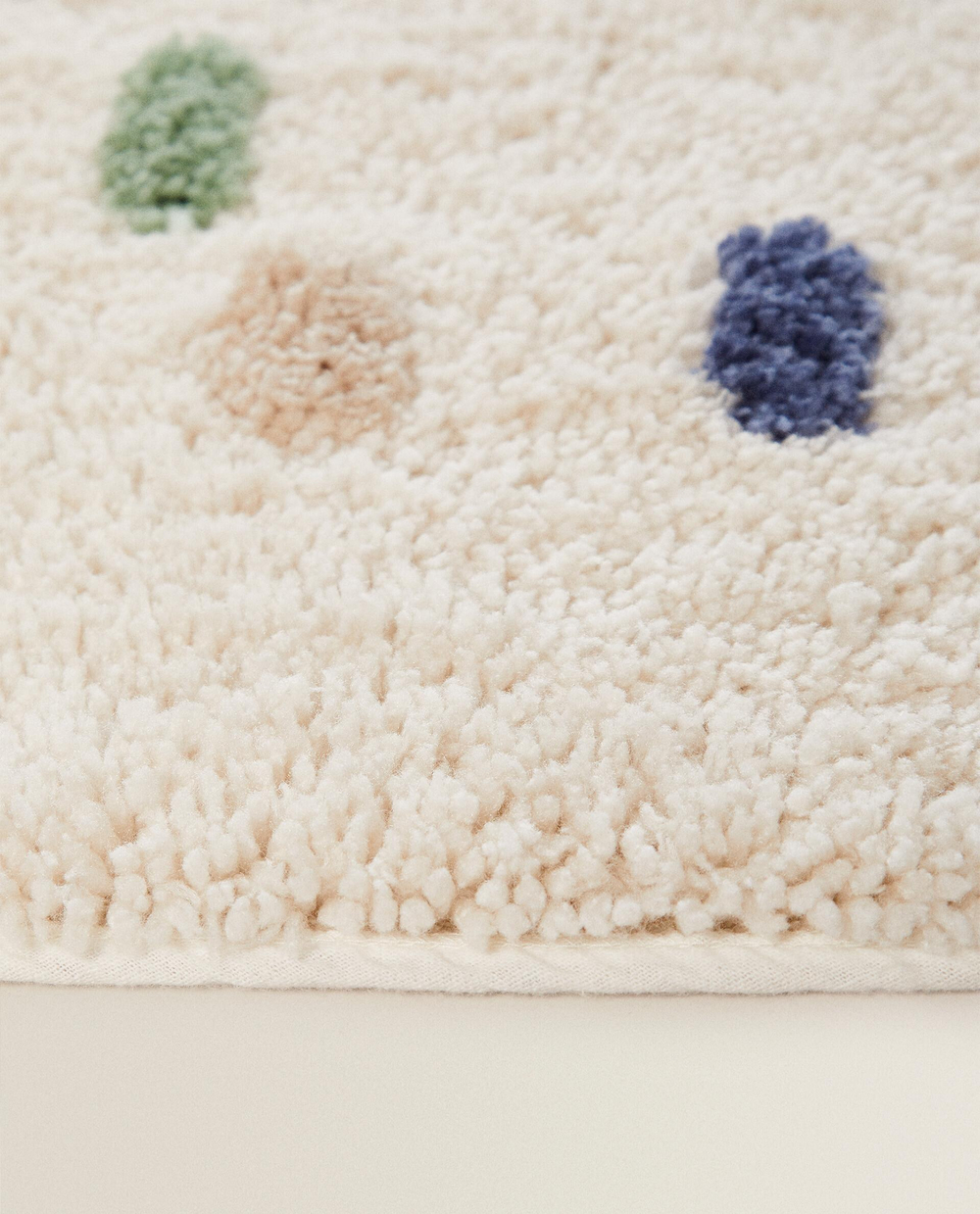 Ковёр Zara Home, хлопок, белый, 7600/029