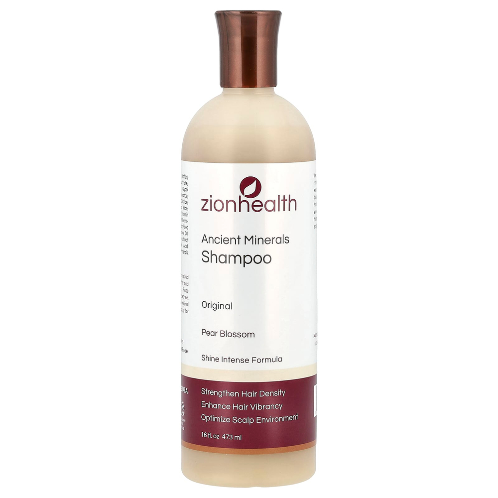 Zion Health, Adama, Шампунь с древними минералами, Оригинальный продукт, Цветы груши, 16 ж. унц.(473 мл)