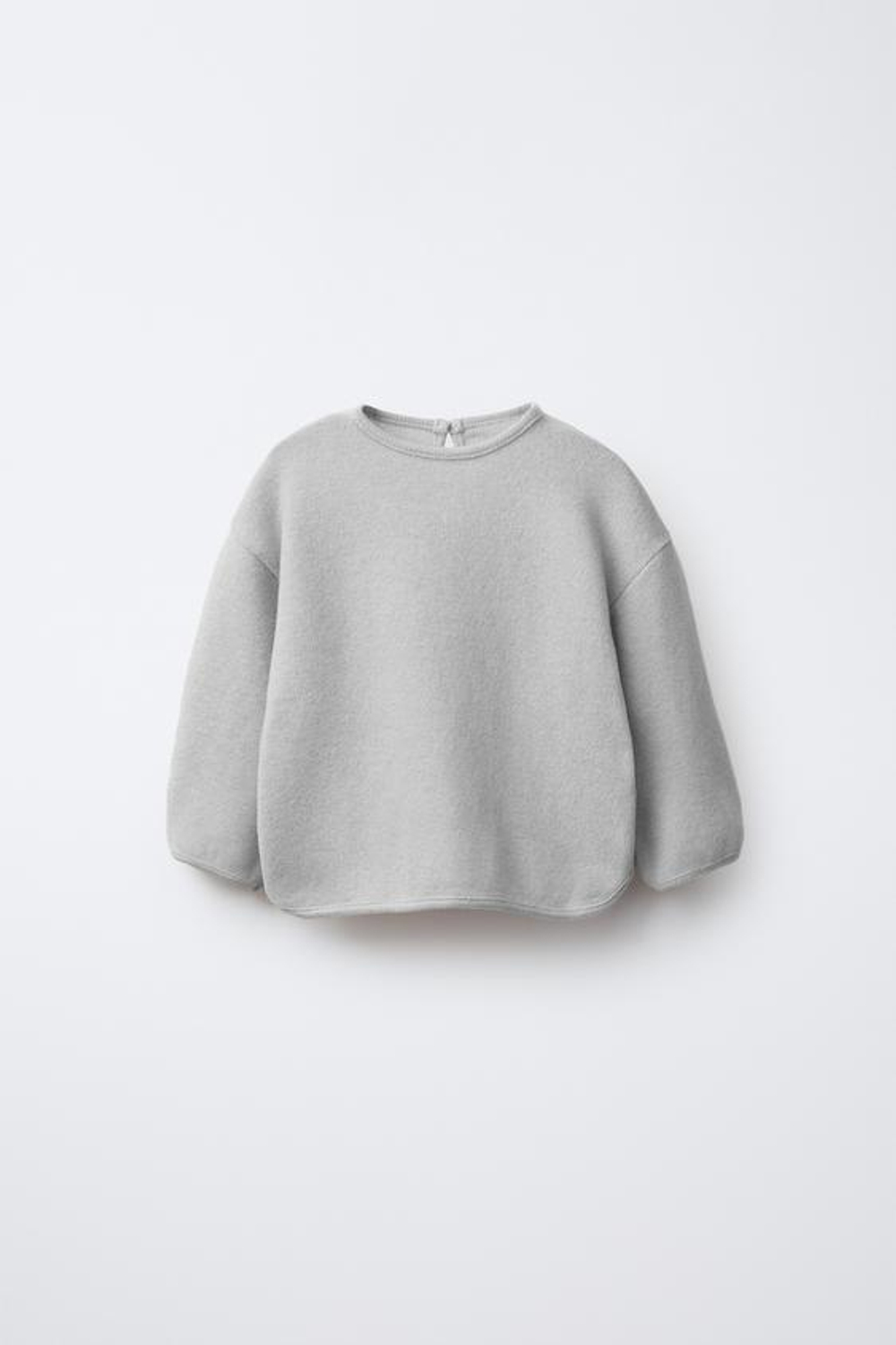 ZARA ФУТБОЛКА SOFT TOUCH, СВЕТЛО-СЕРЫЙ