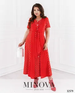 Платье 367-красный Minova