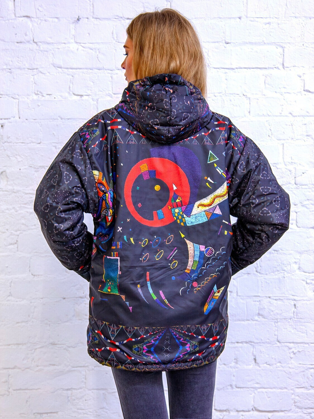 Куртка «Кандинский 2», по мотивам абстрактной живописи Василия Кандинского